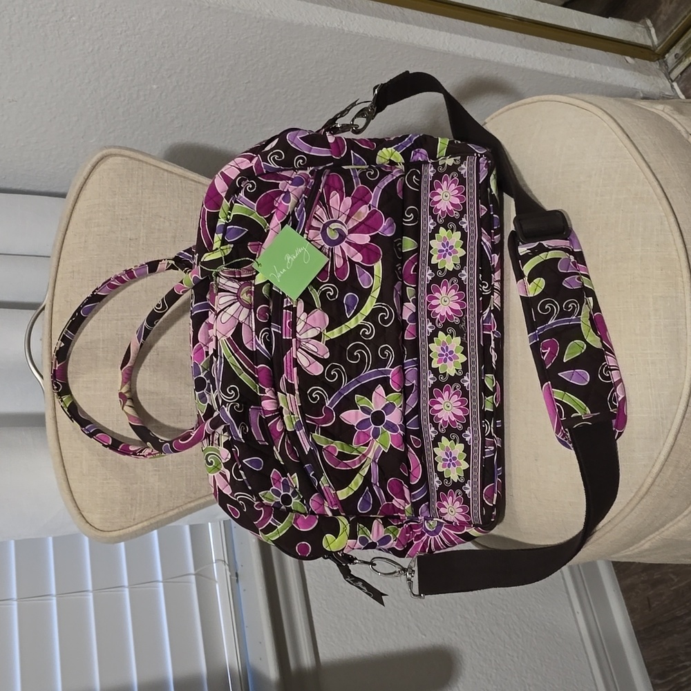 Vera Bradley "Metropolitan" in Purple Punch. NWT